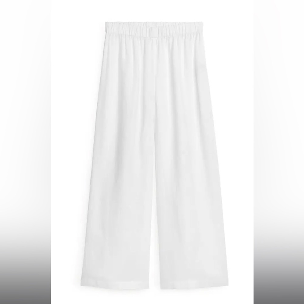 New with tags Arket 100% Linen Wide Leg Trousers Medium US6-8